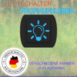 Lichtschalter Aufkleber Premiumqualität - Weitere Aufkleber für das Auto