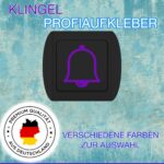 Klingel Aufkleber Premium Qualität Sticker 1 , sticker-1.com, Made in Germany, Top Aufkleber