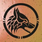 ST-Vinyl_000276_Wolf Odin Vikinger 2 Aufkleber Sticker Autoaufkleber Laptop 200x200