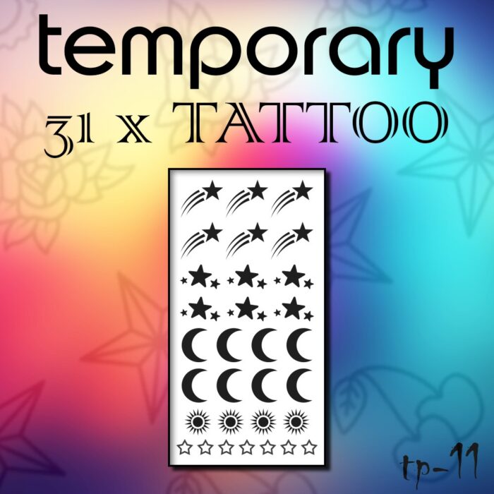 TP 00011 Temporary Tattoo temporaeres Tattoo Abziehtattoo Einmaltattoo 1000x1000 1Sticker 1 Sticker Aufkleber Poster Leinwand Iphone Samsung Smartphone Skins, Tapeten
