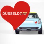 Düsseldorf Love Stadt Herz Autoaufkleber Sticker Aufkleber Premium Vinyl Auto Tuning Wohnwagen Motorrad Möbel