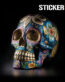 Ein XL-XXL Poster mit einem Totenkopf-Día-De-Muertos-Motiv in Premium-Qualität.