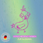 Aufkleber Sticker 1 www.sticker-1.com Eddie das Huhn Cartoon Zeichentrick Hochwertig