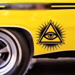 Allsehende Auge Illuminaten Freimaurer Adam Weishaupt All Seeing Eye Vinyl Sticker Aufkleber Premium Vinyl  Auto Tuning Wohnwagen Motorrad Möbel