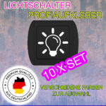 Lichtschalter Aufkleber Set 10 Stück, jetzt für kurze Zeit bei Sticker-1.com - Sticker 1 Sparset 10x, Jetzt sparen