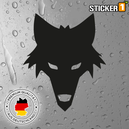 Wolf Sticker in Premium-Qualität, konturgeschnitten