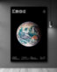 Ein Poster der Erde mit astronomischen Zeichen und Informationen über unsere Mutter Erde.