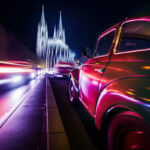 Käfer Popart Fotografie mit Kölner Dom im Hintergrund