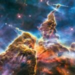 Poster des Carinanebels, auch bekannt als NGC 3372 und Mystic Mountain, aufgenommen vom Hubble-Teleskop der NASA