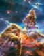 Poster des Carinanebels, auch bekannt als NGC 3372 und Mystic Mountain, aufgenommen vom Hubble-Teleskop der NASA