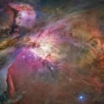 Poster des Orionnebels, aufgenommen vom Hubble-Teleskop