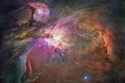 Poster des Orionnebels, aufgenommen vom Hubble-Teleskop