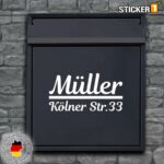 Briefkastenaufkleber Name - Hochwertige Briefkastenaufkleber jetzt kaufen