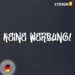 Aufkleber Keine Werbung Briefkasten