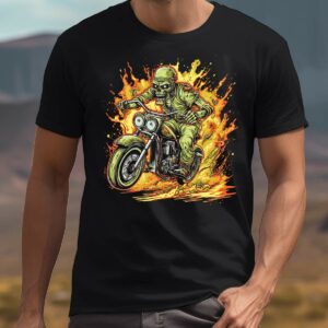XXL Poster | Wandposter bestellen | Sticker 1 73 T-Shirt Zombie Motorrad