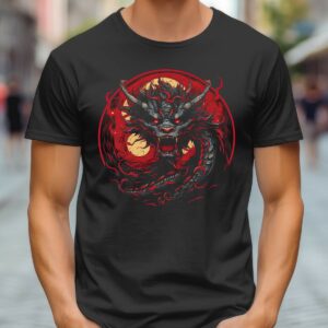 XXL Poster | Wandposter bestellen | Sticker 1 76 T-Shirt Roter Drache Red Dragon