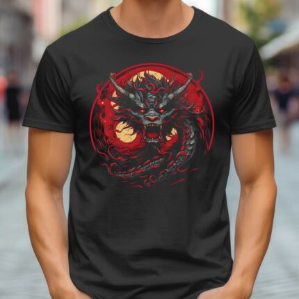 T-Shirt Roter Drache Red Dragon