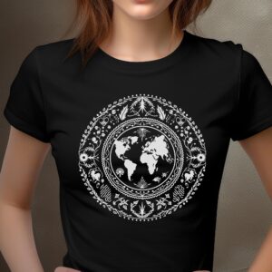 XXL Poster | Wandposter bestellen | Sticker 1 85 T-Shirt Mandala Frieden Weltfrieden Damen Herren