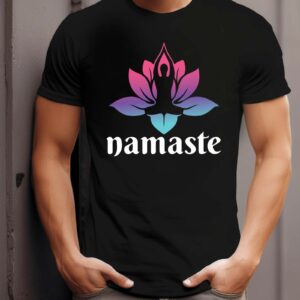 Die besten Motorrad T-Shirts mit Hochauflösendem Druck bei Sticker1! 72 T-Shirt Namaste Damen Herren - Schwarz