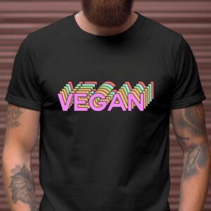 Die besten Motorrad T-Shirts mit Hochauflösendem Druck bei Sticker1! 94 T-Shirt Vegan Power für Damen und Herren in Schwarz