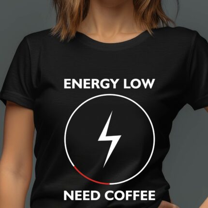 T-Shirt Kaffee Energy Low Damen/Herren - Schwarz
