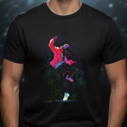 T-Shirt Hip Hop Dance Magic Damen/Herren - Schwarz