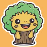 Bügelbild Baum Tierchen - Bügelbilder in premium Qualität