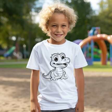 Kinder T-Shirt Krokodil