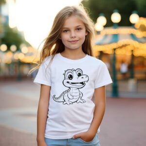 Kinder T-Shirt Krokodil