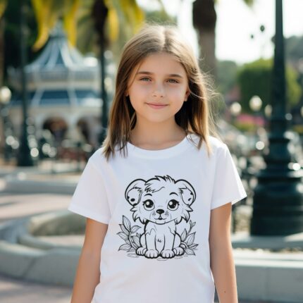 Kinder T-Shirts bemalen - Löwe