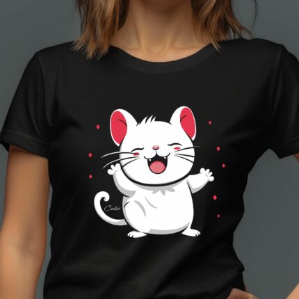 T-Shirt 000145 T-Shirt Maus Cutie Süße Maus