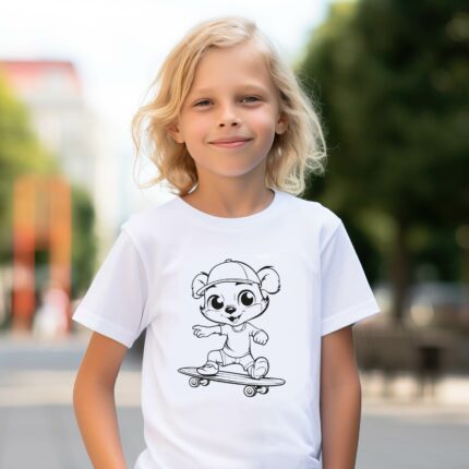 Kindergeburtstags Ideen - T-Shirt zum ausmalen - Erdmännchen