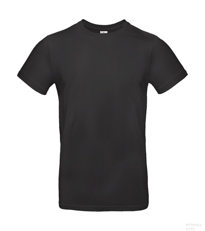 T-Shirt drucken T-Shirt E190 Schwarz - Vorne