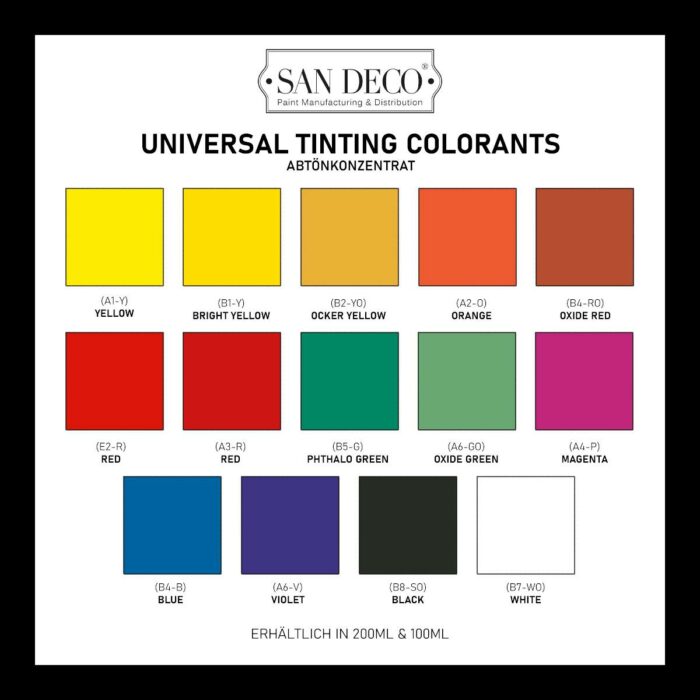 Abtoenfarbe Pigment SanDeco 14 Farben 1200Sticker 1 Sticker Aufkleber Poster Leinwand Iphone Samsung Smartphone Skins, Tapeten