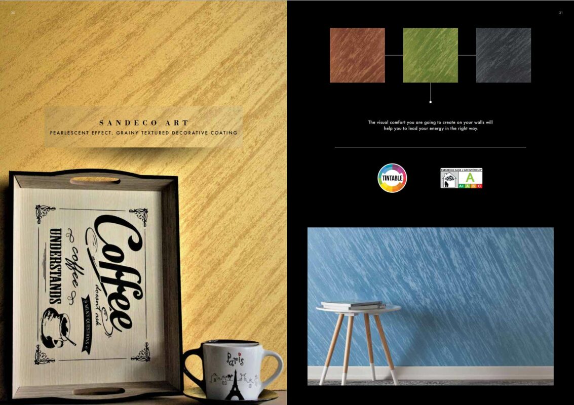 Wand Effektfarbe - Wand Metallic Farben - Sandeco Art - Art Velvet_Kat1