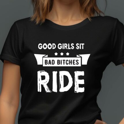 Motorrad T-Shirt Frauen - Good girls sit