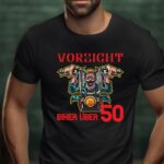 Motorrad T-Shirt - Vorsicht Biker über 50