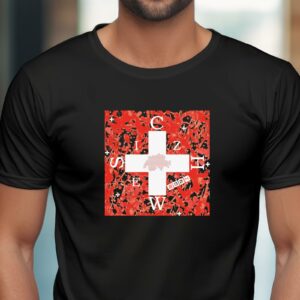 Weihnachts T-shirt - T-shirts selbst gestalten 226 Schweiz Europameisterschaft 2024 T-Shirt Schweiz T-Shirt