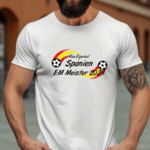 Weihnachts T-shirt - T-shirts selbst gestalten 234 Spanien EM Meister 2024 T-Shirt