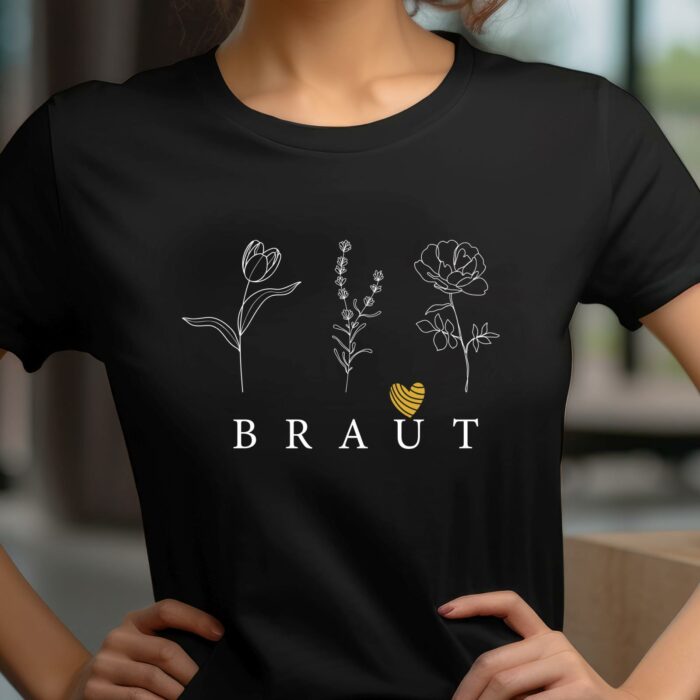 JGA T-Shirt Braut und JGA T-Shirt Braut Crew