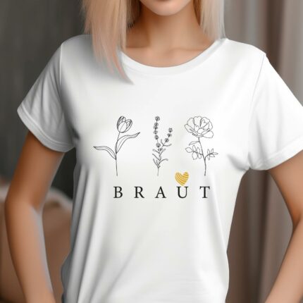 JGA T-Shirt Braut und JGA T-Shirt Braut Crew