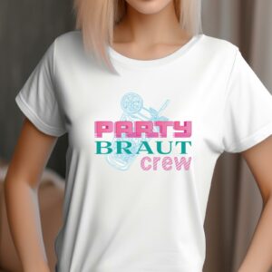Weihnachts T-shirt - T-shirts selbst gestalten 43 Junggesellenabschied Frauen T-Shirt - Party Braut & Party Crew