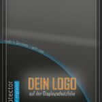 Tablet Displayschutz mit Logo Gravur