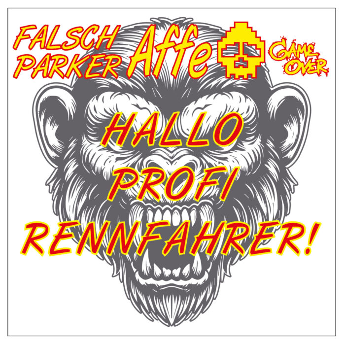 Falsch parken Sticker - Hallo Profi Rennfahrer