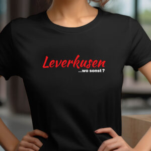 Weihnachts T-shirt - T-shirts selbst gestalten 168 Leverkusen wo sonst? T-Shirt #1