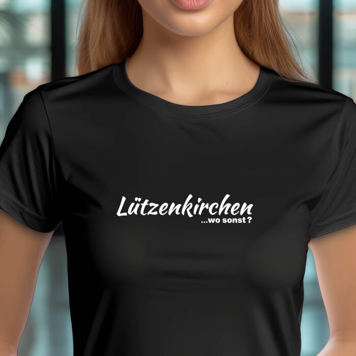 Leverkusen Lützenkirchen Wo Sonst T-Shirt_Mann-Modell2