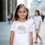 Tshirts_Ausmal 0000035_T-Shirts Kinder T-Shirt ausmalen Einhorn Pegasus Kindergeburtstag