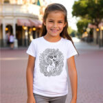 Tshirts_Ausmal 0000036_T-Shirts Kinder T-Shirt ausmalen Einhorn Singt Kindergeburtstag