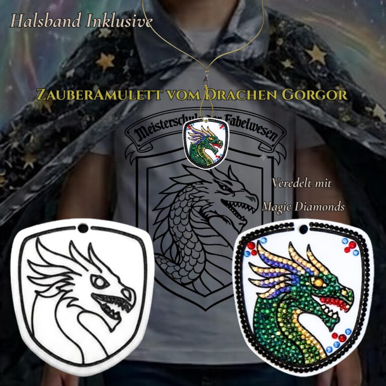 Drache Gorgor Amulett fl1Sticker 1 Sticker Aufkleber Poster Leinwand Iphone Samsung Smartphone Skins, Tapeten