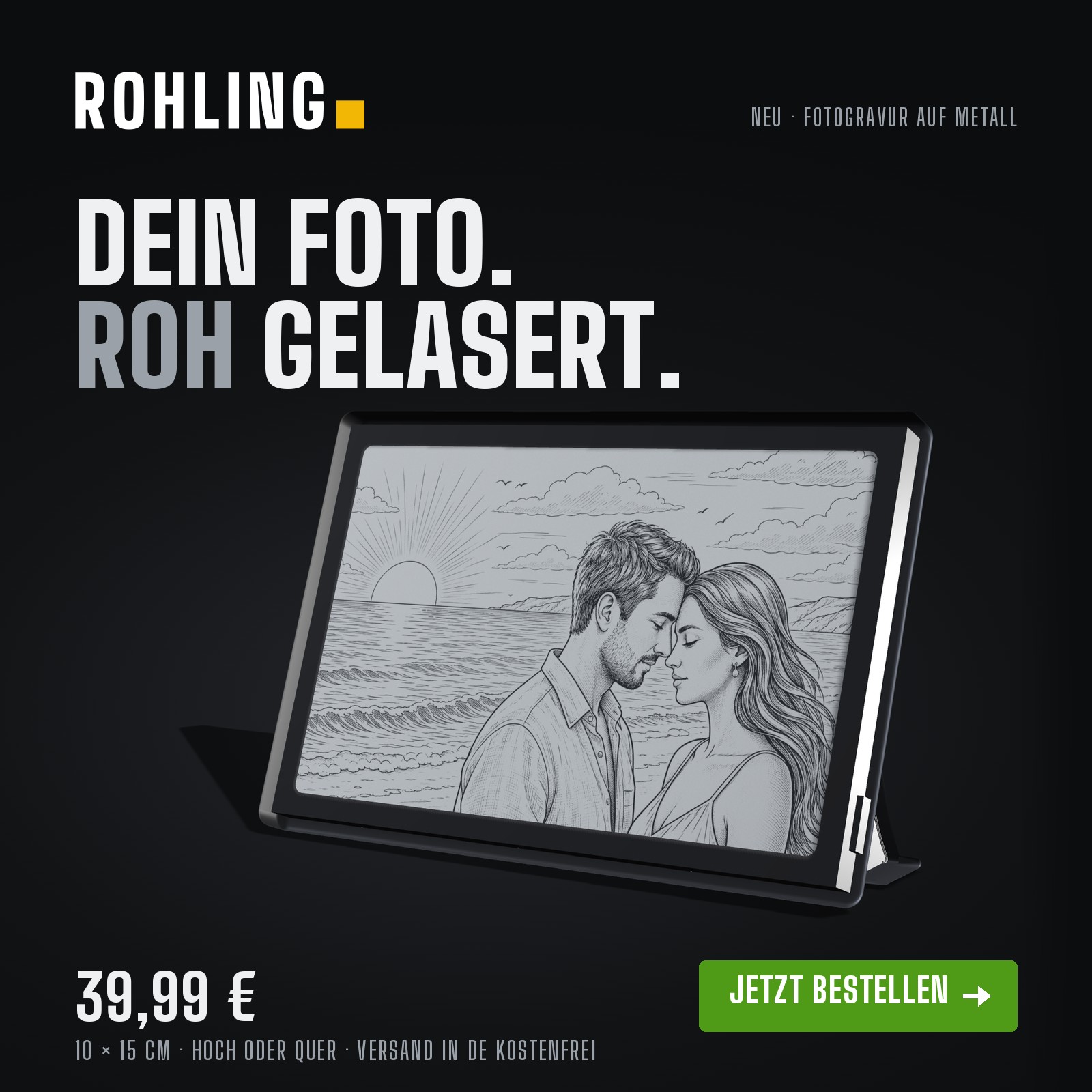 fotogravur metall rohling banner 1600 1Sticker 1 Sticker Aufkleber Poster Leinwand Iphone Samsung Smartphone Skins, Tapeten